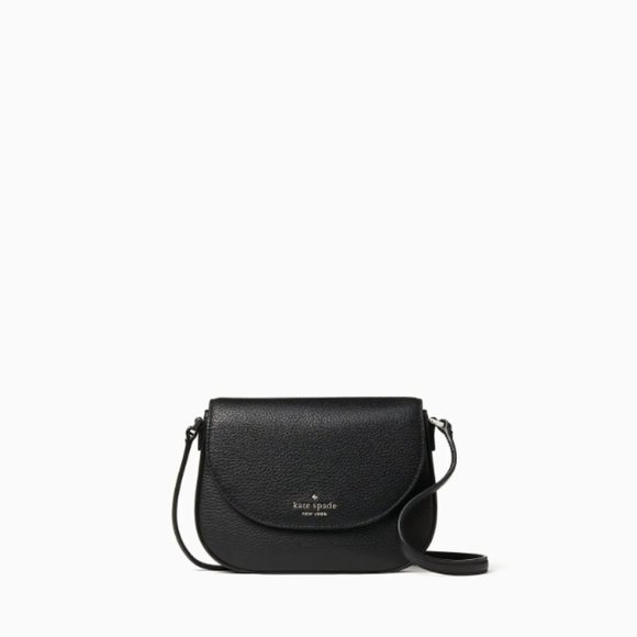 NWT KATE SPADE BLACK LEILA MINI FLAP CROSSBODY BAG - Picture 2 of 9